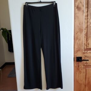 Ellen Tracy Black Wide Leg Pants Size Large